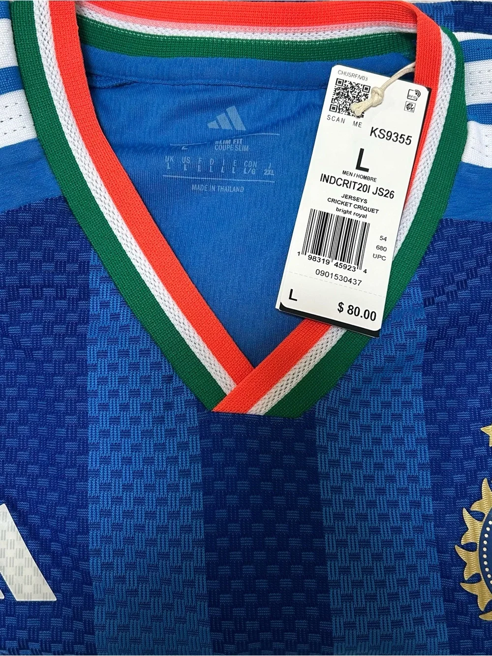 Adidas India T20 Cricket International Jersey 2026 Men’s Style KS9355